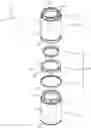 Fig. 01 - Cross compatible adapter for chimney sections with different outer diameters