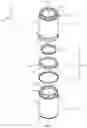 Fig. 02 - Cross compatible adapter for chimney sections with different outer diameters