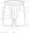 Fig. 02 - Fixed-waist Short with Underwear Attached