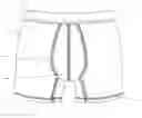 Fig. 10 - Fixed-waist Short with Underwear Attached