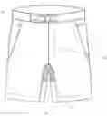 Fig. 13 - Fixed-waist Short with Underwear Attached