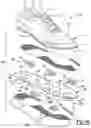 Fig. 23 - Article of footwear incorporating particulate matter