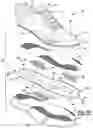 Fig. 42 - Article of footwear incorporating particulate matter
