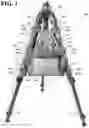 Fig. 02 - Modular firearm support, concealment aid, and shooting equipment holder assembly for a multi-legged stand