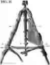 Fig. 21 - Modular firearm support, concealment aid, and shooting equipment holder assembly for a multi-legged stand