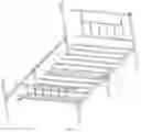 Fig. 03 - BAR-SHAPED IRON FRAME BED WITH FIXING STRUCTURE OF FILLET TUBE
