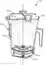 Fig. 01 - Blending container with plate insert and blade assembly