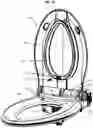 Fig. 14 - Toilet seat assembly with cleaning system
