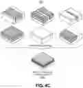 Fig. 05 - Materials and layout design options for DSA on transition regions over active die