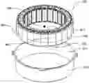 Fig. 01 - Rotating electric machine and stator having slanted portions