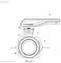 Fig. 12 - Pipe alignment mechanism of butterfly valve