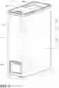 Fig. 02 - Composting device sliding lid with a seal assembly
