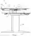 Fig. 03 - Table with multiple horizontally and vertically adjustable table top sections