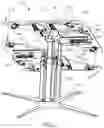 Fig. 08 - Table with multiple horizontally and vertically adjustable table top sections