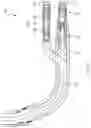 Fig. 15 - Multilateral junction with twisted mainbore and lateral bore legs