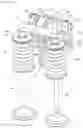 Fig. 06 - Lost motion mechanism, valve gear and engine