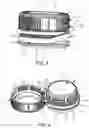Fig. 03 - Capping device intended to be fixed on the neck of a container and an assembly comprising a container and a capping device
