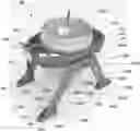Fig. 01 - Apparatus for holding a container on an uneven surface