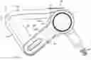 Fig. 01 - Percussive therapy device with orientation, position, and force sensing and accessory therefor