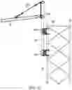 Fig. 23 - Tower hoist, platform and davit system