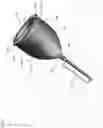 Fig. 04 - Form-fitting, ergonomic menstrual device with easy to reach removal stem