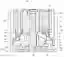 Fig. 10 - Compressor with flow path guide that separates a refrigerant flow path from an oil flow path