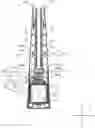 Fig. 01 - Blower comprising a fan installed in an inner space of a lower body having a first and second upper body positioned above and a space formed between the bodies wherein the bodies have a first and second openings formed through respective boundary surfaces which are opened and closed by a door assembly