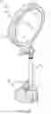 Fig. 09 - Adjustable vanity mirror with hanger bracket and suction cup