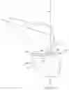 Fig. 10 - Two-piece floating joint replacement device with a rigid backing material