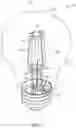 Fig. 02 - Light emitting diode (LED) filament light bulb with secured antenna
