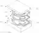 Fig. 01 - Mold insert for molding a unitary countertop-bowl combination