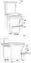 Fig. 32 - Foot ledge structure for toilet