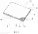 Fig. 02 - Multi-layer dryer sheet folded such that indented embossments face towards one another