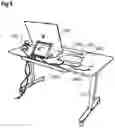 Fig. 07 - Cable management system and workstation system