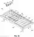 Fig. 16 - Bedding foundation having multiple lift actuators for massage effect