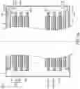 Fig. 13 - Battery including bipolar cells that have an edge insulating device supported by a support frame