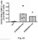 Fig. 43 - Complex comprising a cell penetrating peptide, a cargo and a TLR peptide agonist for treatment of colorectal cancer