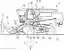 Fig. 01 - Agricultural harvesting machine with a monitoring assembly to sense harvested material flow in the agricultural harvesting machine