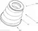 Fig. 01 - Elastic element for a device for dispensing fluids or mixtures and method and mould for making said elastic element