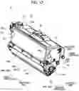 Fig. 13 - Developing cartridge including inclined surface movable together with casing and developing roller relative to photosensitive drum