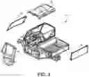 Fig. 04 - Cab and fasteners for vehicle cab