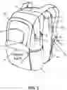 Fig. 02 - BACKPACK/BOOKBAG CONVERTIBLE INTO A SINGLE LEG SUPPORTED WORKSTATION/ DESK