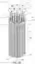 Fig. 21 - OPTIMIZED NUCLEAR FUEL CORE DESIGN FOR A SMALL MODULAR REACTOR