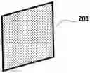 Fig. 01 - Tunable electrostatic ion and fluid flow generator and electroacoustic transducer
