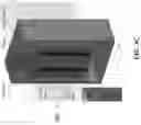 Fig. 08 - Heat sink with counter flow diverging microchannels