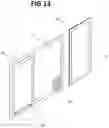 Fig. 14 - Portable, collapsible, opened window mounted enclosure with redundant fall prevention