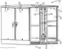 Fig. 01 - Adjustible center post for multi-door enclosures
