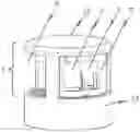 Fig. 01 - Dishwasher for cleaning items in the shape of drinking vessels and counter module with such a dishwasher