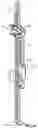 Fig. 35 - Adjustable carriage assembly for weight rack