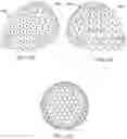 Fig. 13 - Dimple patterns for golf balls
